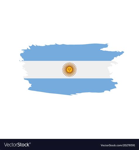 Argentina flag Royalty Free Vector Image - VectorStock