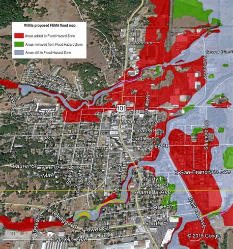 Willits: Fema Maps Increase Flood Zones – The Willits News - California Flood Insurance Rate Map ...