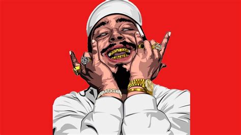 Post Malone Cartoon Wallpapers on WallpaperDog