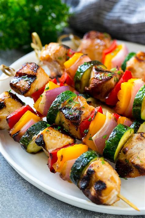 Grilled Chicken Kabobs - Dinner at the Zoo