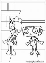 Crackpot Cartoons Main Sketch Coloring Page sketch template