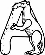 Anteater Coloring Page At GetColoringscom  Free Printable Colorings sketch template