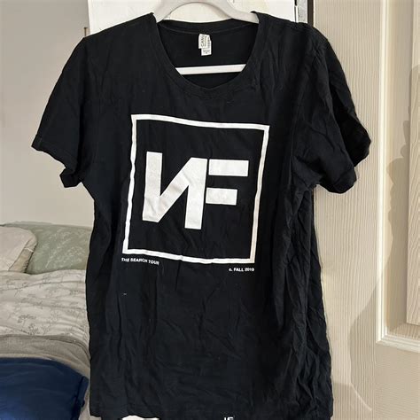 NF NFREALMUSIC Merch The Search tour tshirt Black... - Depop