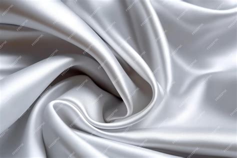 Premium AI Image | A white silk fabric that is made by silk.