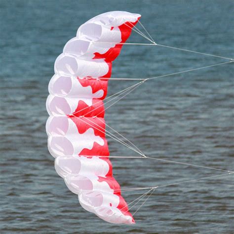 2m Flame Dual Line Stunt Parachute Soft Parafoil Sail Surfing Kite Sport Kite Huge Large Outdoor ...