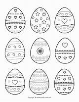 Cute Easter Egg Coloring Pages sketch template