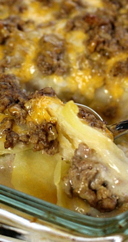 Hamburger Potato Casserole ~ The perfect comfort food and pleases even the pickiest eaters ...