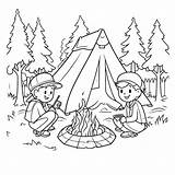 Camping coloring Pages – Coloring Corner sketch template
