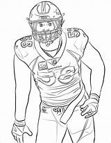 Printable Football Players sketch template