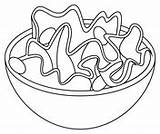Dibujo De Ensalada Para Colorear  Dibujos Imprimir Gratis sketch template