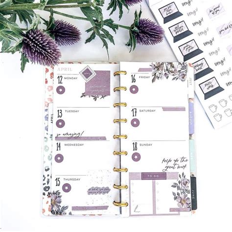 Pin on happy planner skinny mini layouts