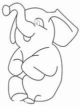 Elephant Coloring Pages  Free Printable For Kids sketch template