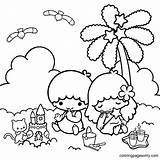 Little Twin Stars Coloring Pages To Print  Free Printable sketch template