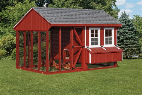 Quaker Combo Coop & Run Chicken Coop – Esh's Sheds