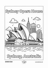 Sydney Opera House Coloring Pages 2025 sketch template