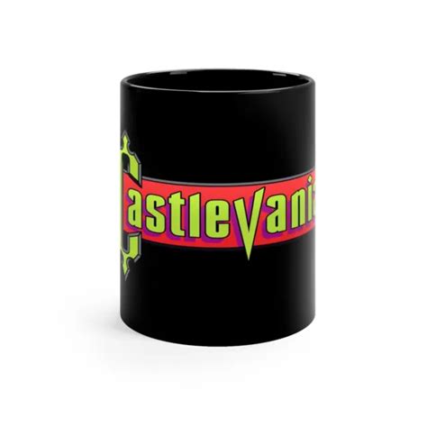 CASTLEVANIA NES LOGO 8-Bit Pixel Art Retro Gaming 11oz Black Mug $13.99 - PicClick