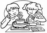 Free Cooking Coloring Page Download Png  sketch template
