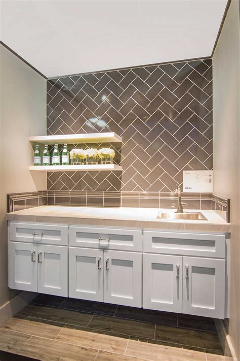 Pin by The Tile Shop on Basement in 2021 | Home wet bar, Subway tile ...