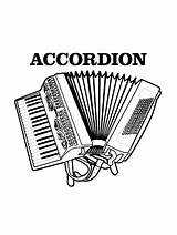 Accordion coloring Pages sketch template
