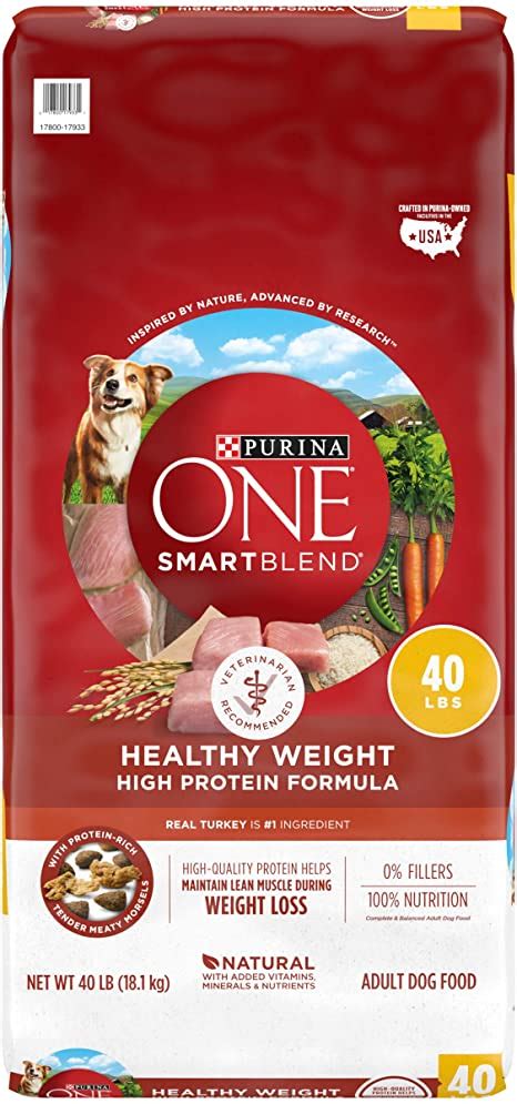 Amazon.com: Purina ONE Weight Management, Natural Dry Dog Food, SmartBlend Healthy Weight ...