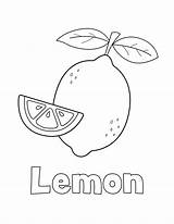 Lemon coloring page – Artofit sketch template