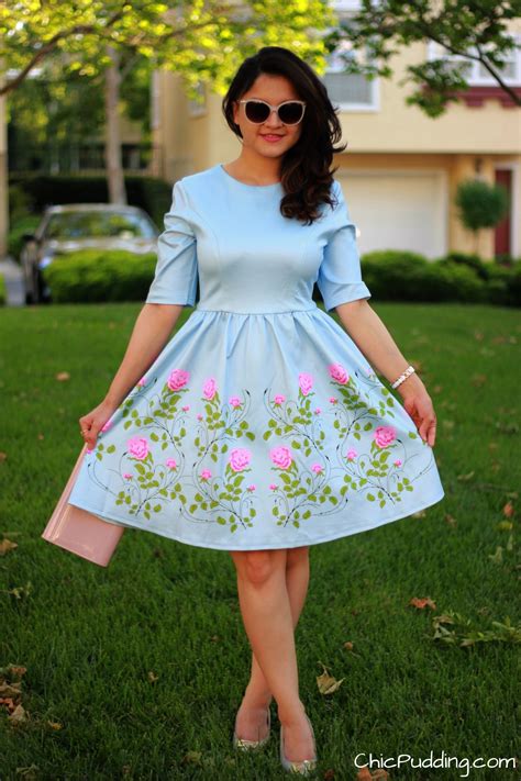 How about some pastels for a tea party? | Frock for women, Pastel dresses short, Floral dress casual