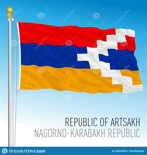 Artsakh Nagorno Karabakh Republic Flag, Armenia Stock Vector - Illustration of nagornokarabakh ...