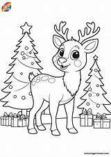 Rudolph Red Nosed Reindeer Coloring Pages sketch template