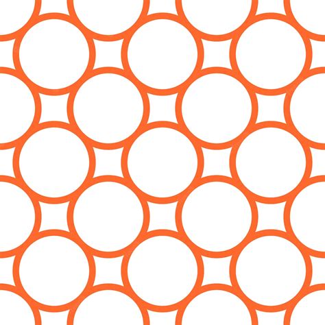 Premium Vector | Orange circle seamless pattern design. vector illustration.