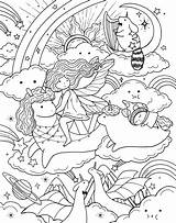 A Million Magical Creatures Enchanting Characters To Color Coloring B  sketch template