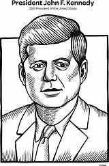 John F Kennedy  Crayolacom sketch template