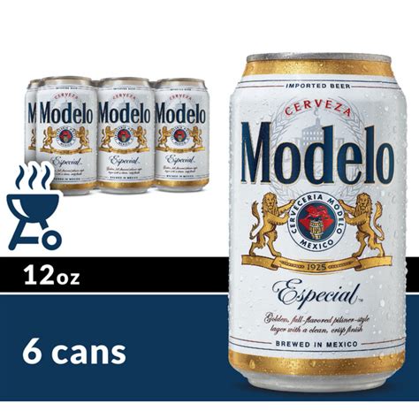 Modelo Especial Mexican Lager Beer, 6 pk 12 fl oz Cans, 4.4% ABV ...