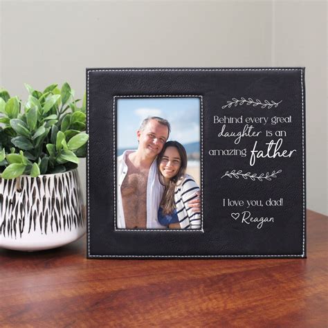 Father Daughter Picture Frame Behind Every Daughter is Amazing Dad ...