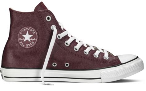 Converse Chuck Taylor All Star Leather HI Bordeaux | Landed Tienda ...