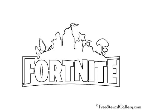 Fortnite Logo 02 Stencil | Fortnite logo, Fortnite birthday party, Fortnite