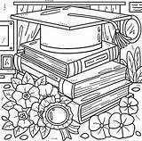 Printable Graduation Coloring Pages sketch template