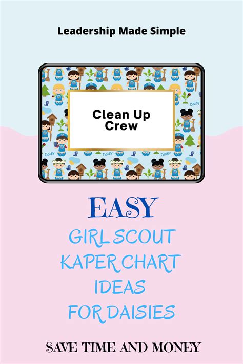 Daisy Troop Activities: Girl Scout Kaper Chart Ideas and Resources