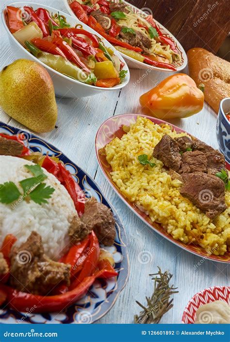 Uyghur cuisine stock photo. Image of laghman, xinjiang - 126601892