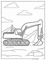 Excavator Coloring Pages26  Free Printable coloring pages Cute sketch template