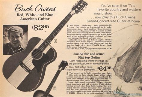 Silvertone World - Acoustic Guitars - 1970s - Model 1219 - Buck Owens ...