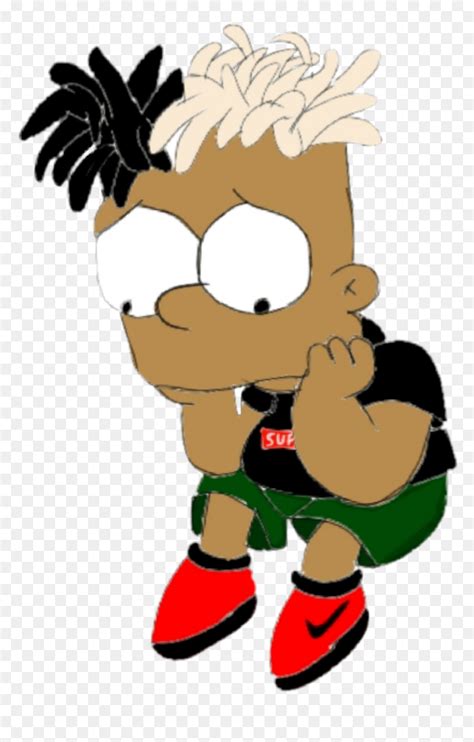 Xxtentacion As Bart Simpson Png Clipart , Png Download - Bart Simpson ...