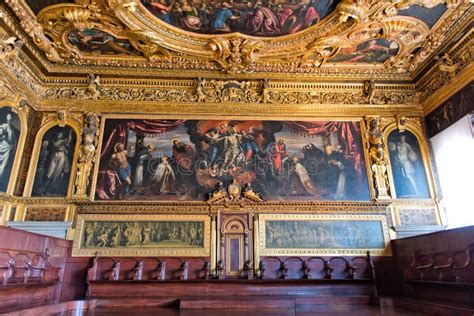 Interior of Doge S Palace in Venice, Italy Editorial Photo - Image of paintings, architecture ...