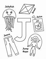 Letter J Coloring Sheets For Preschoolers sketch template