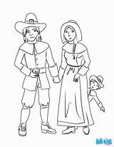Pilgrim Girl Coloring Page sketch template