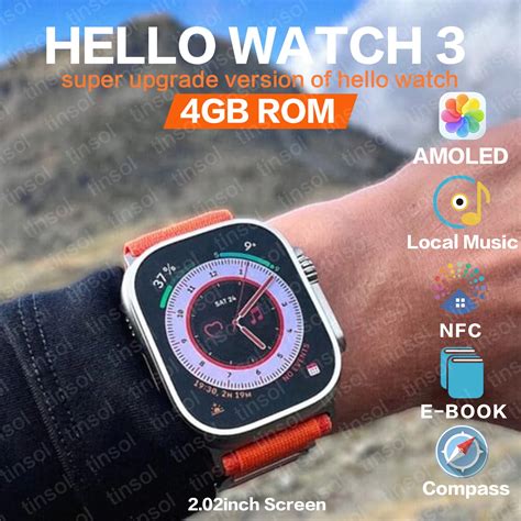 Hello Watch 3 AMOLED Men Smart Watch Full Screen Titanium Smartwatch ...