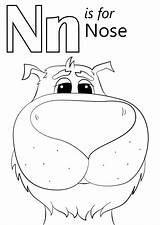 Coloring Nose Pages Color Human Mouth Colour Para Eyes Colorear  sketch template