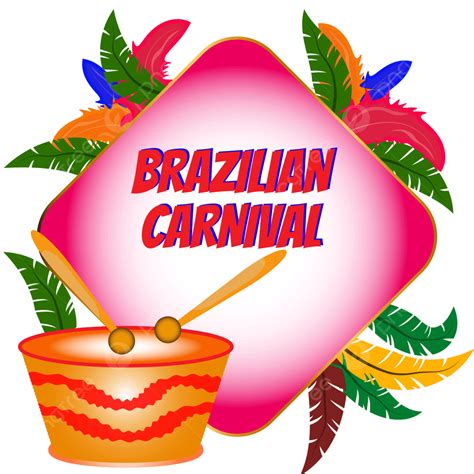 Brazilian Carnival Vector Design Images, Colorful Look Brazilian Carnival Border Design, Holiday ...
