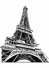 Eiffel Tower Coloring Page · Creative Fabrica sketch template