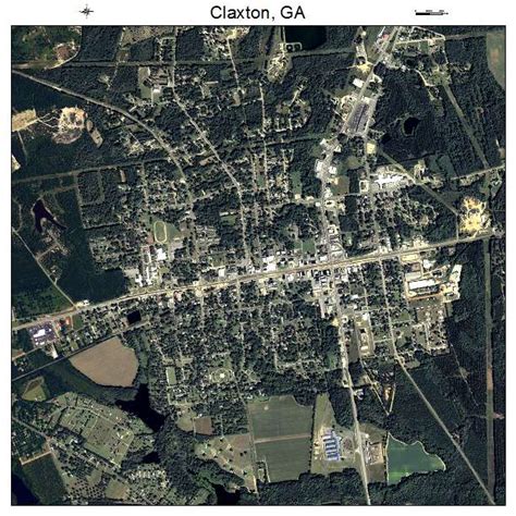 Aerial Photography Map of Claxton, GA Georgia