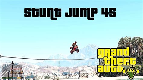 GTA V Stunt Jump #45 location, complete guide for jump.#game #gtav #gta5 - YouTube